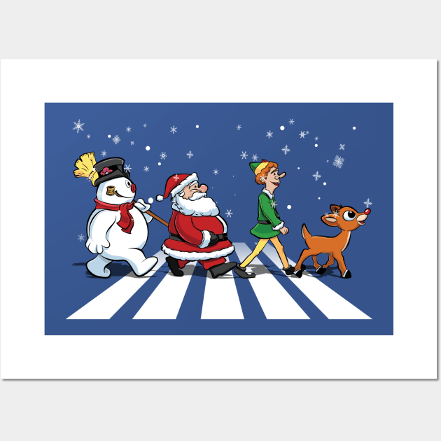 Christmas Road Wall Art by amodesigns